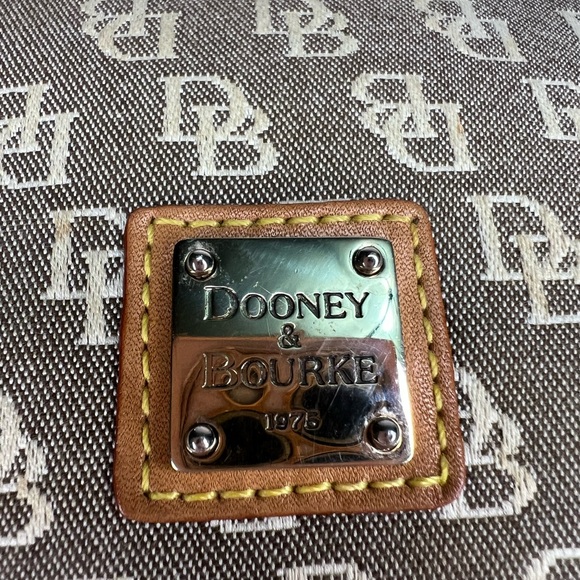 Dooney & Bourke Tan and Brown Monogram Wristlet - Picture 11 of 16